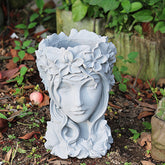 Goddess Figurine Art Resin Plant Flower Pot